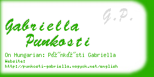gabriella punkosti business card